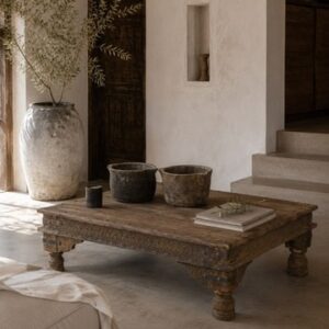 vintage wooden coffee table